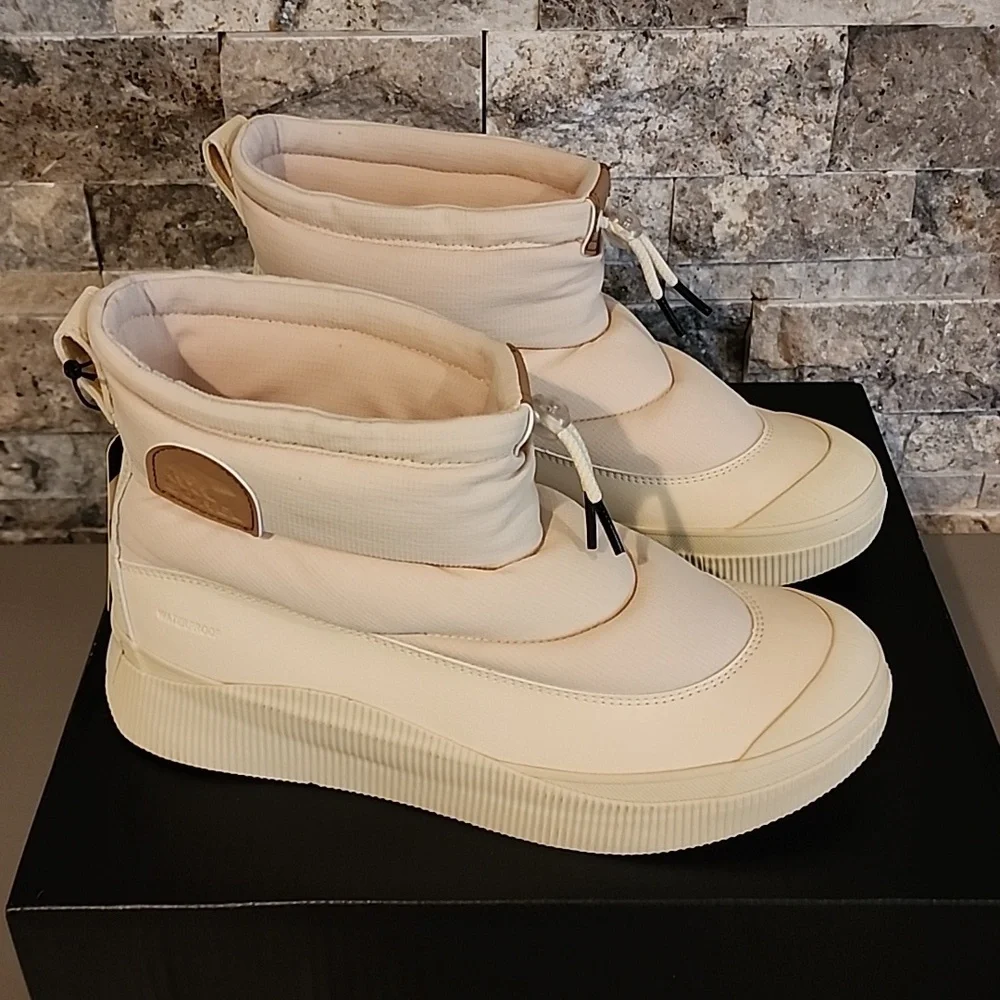 Sorel Brand New Stylish Cream Women's Shoes Winter Snow Boots Waterproof